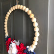 Load image into Gallery viewer, Split Wood Ball Wreath side view