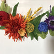 Load image into Gallery viewer, rainbow wreath flowers up close