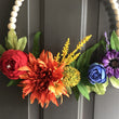 Load image into Gallery viewer, rainbow wreath craft kit hanging