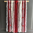 Load image into Gallery viewer, Valentine red and pink macrame wall hanging