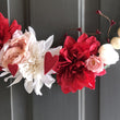 Load image into Gallery viewer, Valentine heart wood bead wreath