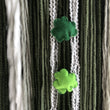Load image into Gallery viewer, Green macrame wall hanging close up