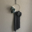 Load image into Gallery viewer, blue and gray macrame hoop wall hanging