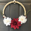 Load image into Gallery viewer, Wood Bead Christmas Wreath