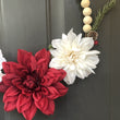 Load image into Gallery viewer, Wood Bead Christmas Flower wreath