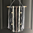 Load image into Gallery viewer, Winter whites and grays Macramé wall hanging craft kit