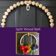 Load image into Gallery viewer, Rainbow Wood Bead Wreath Craft Kit