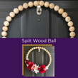 Load image into Gallery viewer, Valentine Wood Bead Wreath Craft Kit