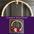 Load image into Gallery viewer, Valentine Wood Bead Wreath Craft Kit