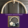 Load image into Gallery viewer, Winter Blues Wood Bead Wreath Craft Kit