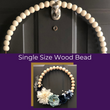 Load image into Gallery viewer, Winter Blues Wood Bead Wreath Craft Kit