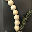 Load image into Gallery viewer, Winter Blues Wood Bead Wreath Craft Kit