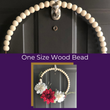 Load image into Gallery viewer, Christmas Wood Bead Wreath Craft Kit