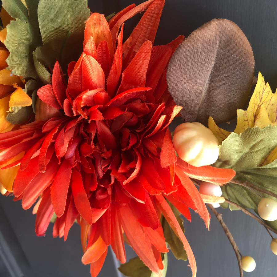 Fall Flowers Wreath Craft Kit