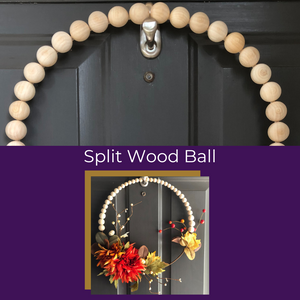 Fall Wood Bead Wreath Craft Kit