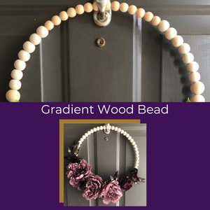 Halloween Wood Bead Wreath Craft Kit