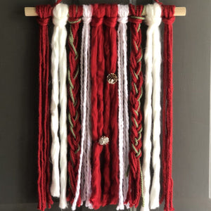 Christmas chunky yarn macrame