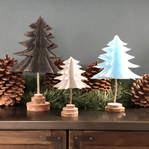 Winter felt trees craft kit