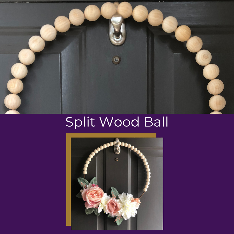 Spring Wood Bead Wreath Craft Kit