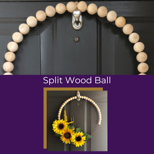 Sunflower Wood Bead Wreath Craft Kit