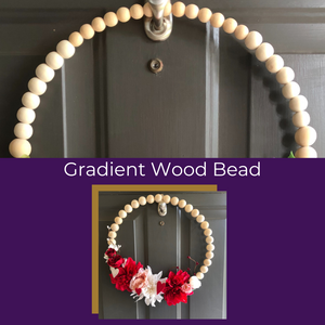 Valentine Wood Bead Wreath Craft Kit